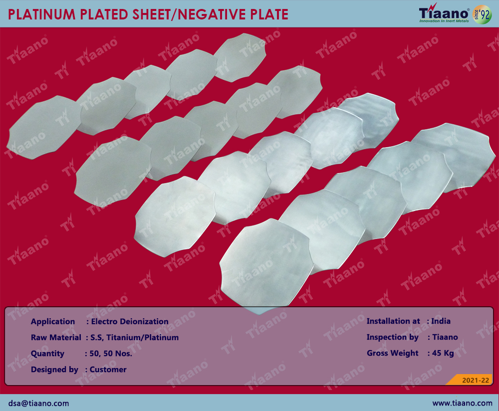 Platinum Plated Titanium Sheet