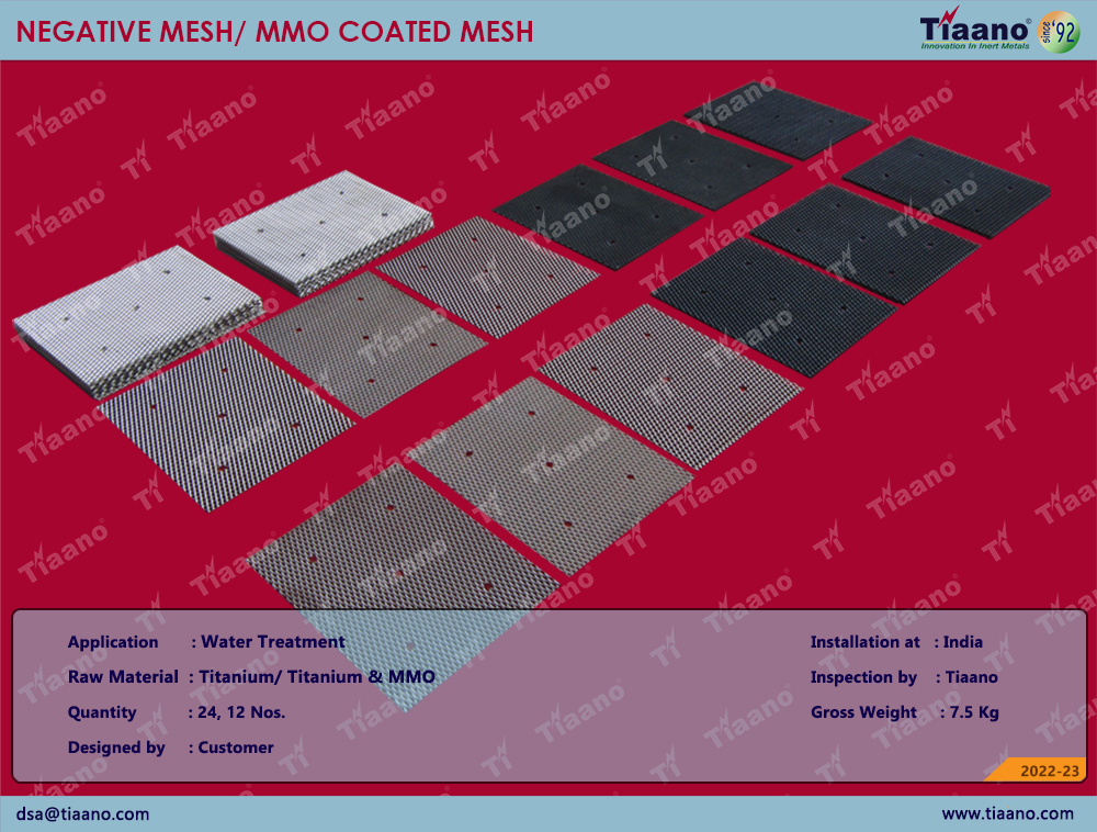 Negatie mesh and MMO Coated Mesh